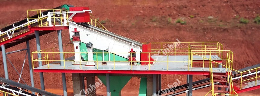 A linear vibrating screen has been installed.jpg